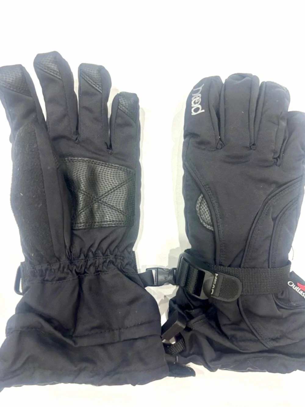 Head Black Insulated Ski Gloves with Adjustable Strap